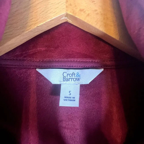 Croft & Barrow NWT The Lush Velour Jacket Size Small - Picture 8 of 11